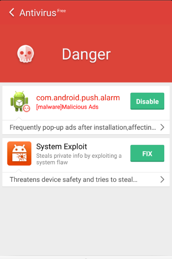 Mobile Anti Virus App for Android