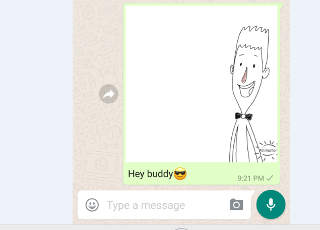  send animated GIF images WhatsApp