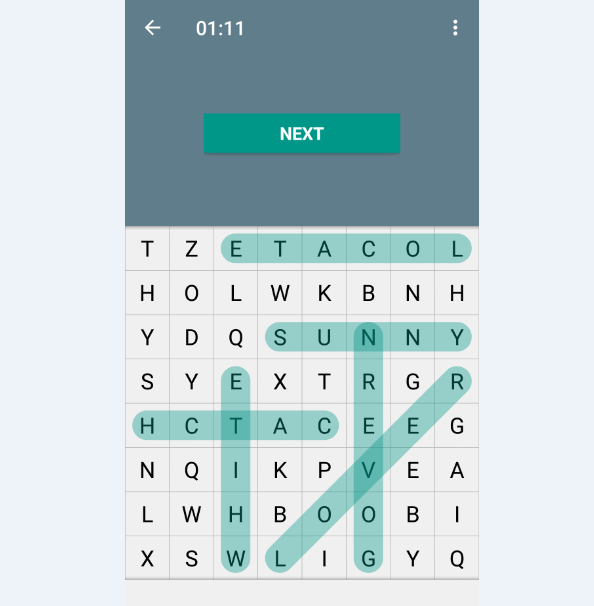 Word Search android game