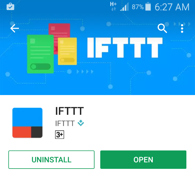 IFTT - Automate your Android device