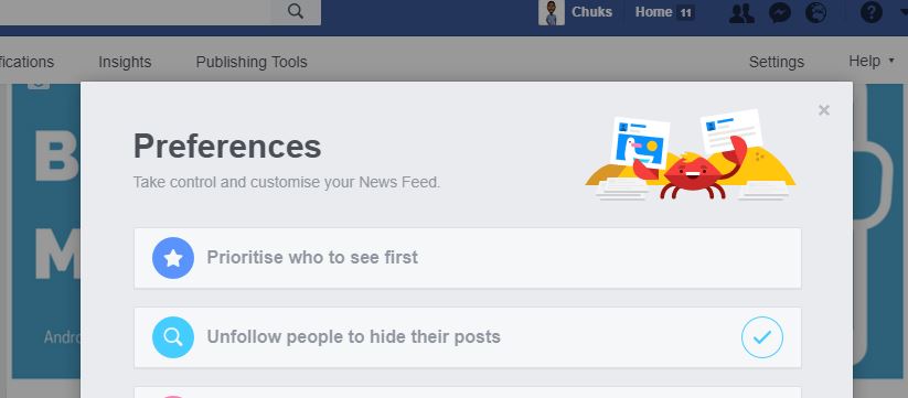 How to set whose Posts you see first on Facebook News Feed