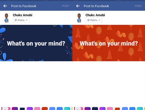 Facebook Color Background