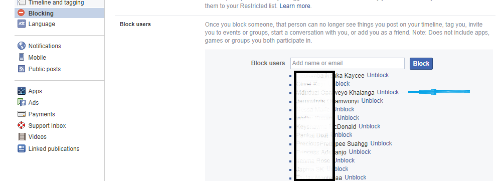 unblock Someone on Facebook that has blocked you
