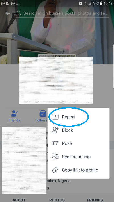 report fake facebook account 2018