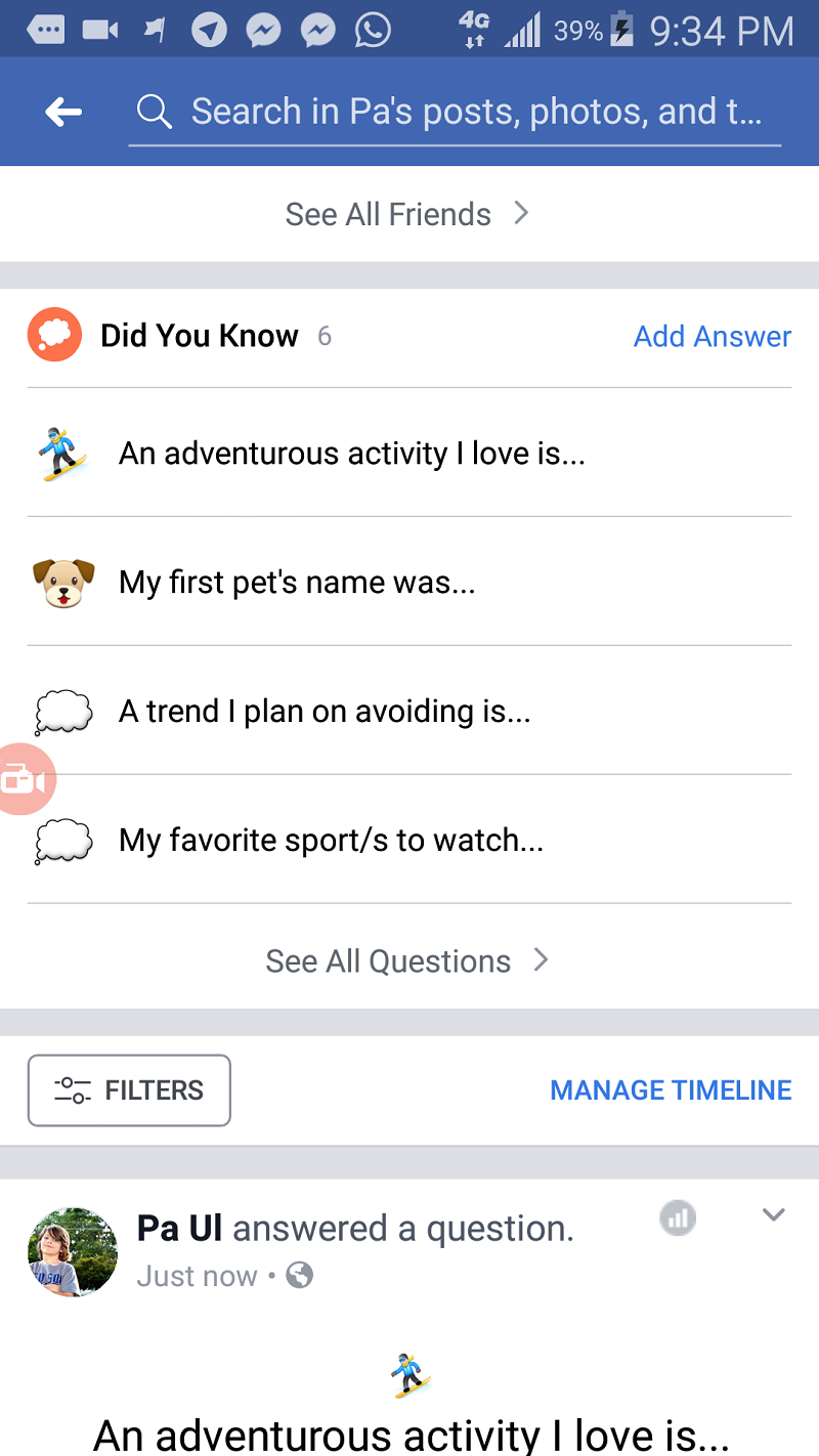 Edit Facebook Did YouFacebook did you Know Answered Questions