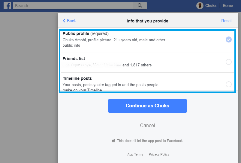 stop facebook apps access data